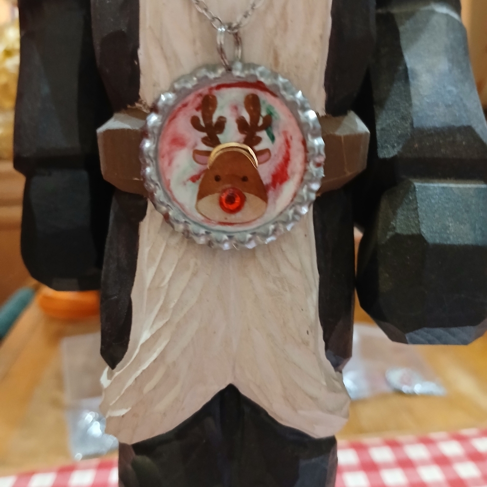 Reindeer Pendant Necklace